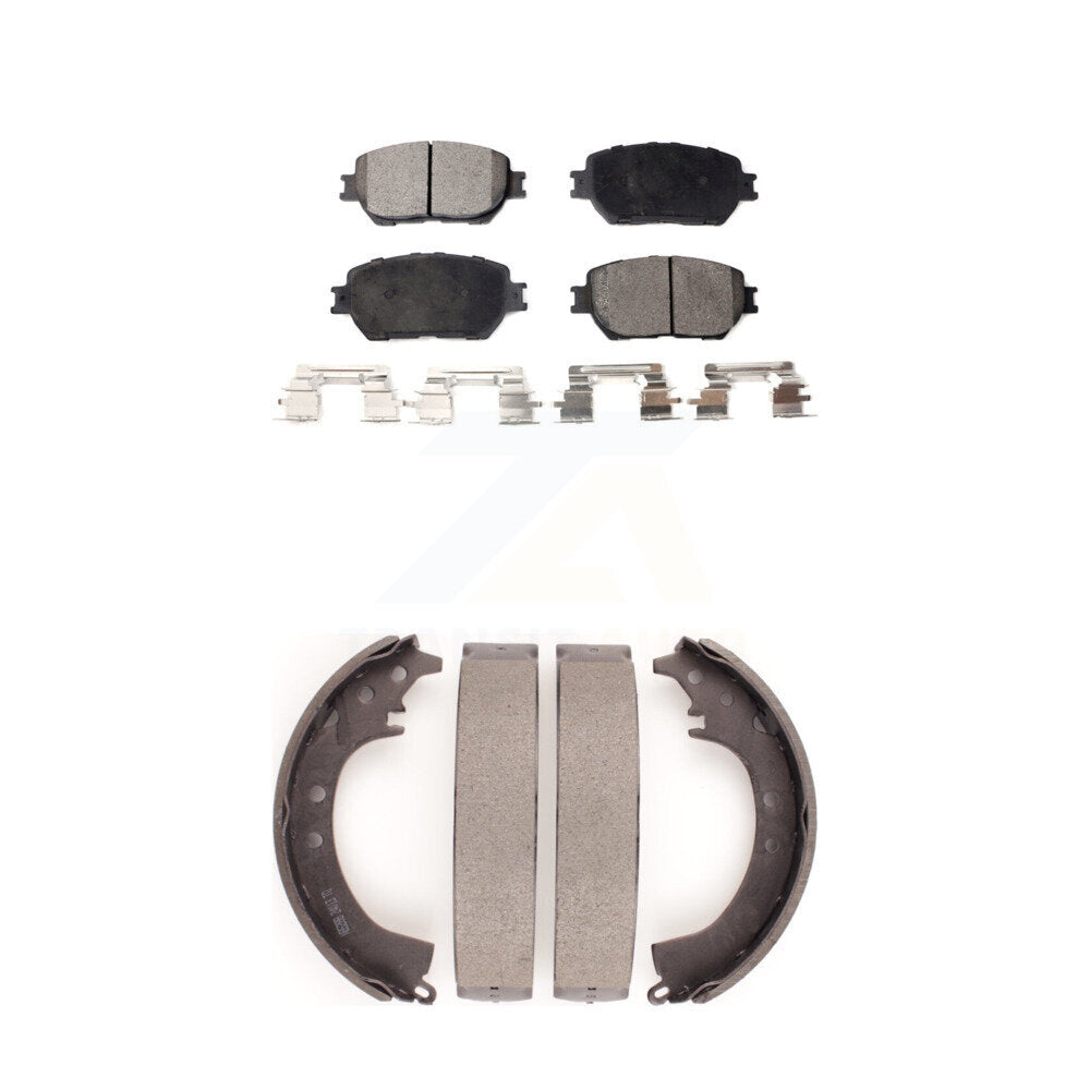 Kit de plaquettes de frein et chaussures de tambour semi-métalliques avant et arrière, pour Toyota Camry