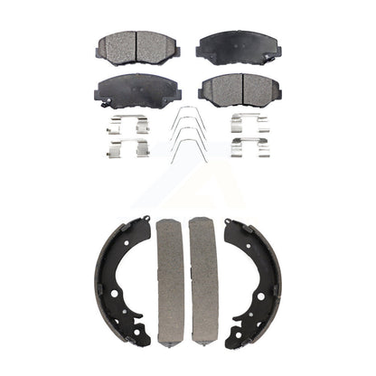 Kit de plaquettes de frein et chaussures de tambour semi-métalliques avant et arrière, pour Honda Accord Fit