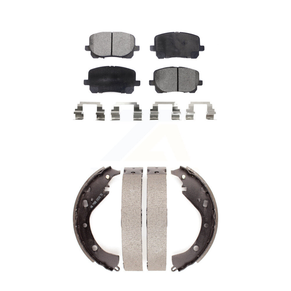 Kit de plaquettes de frein semi-métalliques avant et arrière, pour Toyota Matrix Pontiac Vib