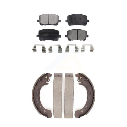 Kit de plaquettes de frein et chaussures de tambour semi-métalliques avant et arrière, pour Toyota Corolla