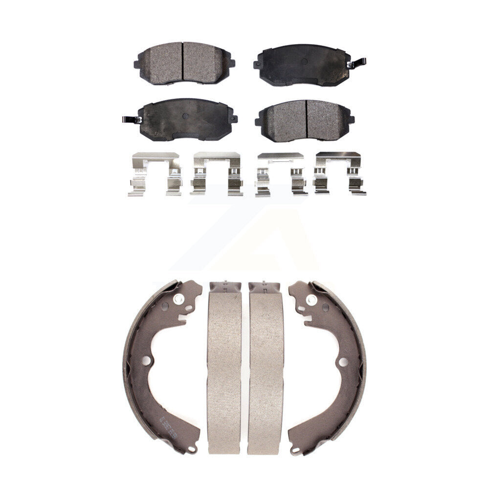 Kit de plaquettes de frein et chaussures de tambour semi-métalliques avant et arrière, pour Subaru Forester Imprez