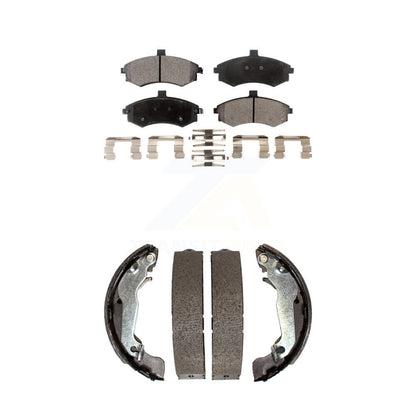 Kit de plaquettes de frein et chaussures de tambour semi-métalliques avant et arrière, pour Hyundai Elantra