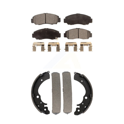 Kit de plaquettes de frein et chaussures de tambour semi-métalliques avant et arrière, pour Honda Civic Accord