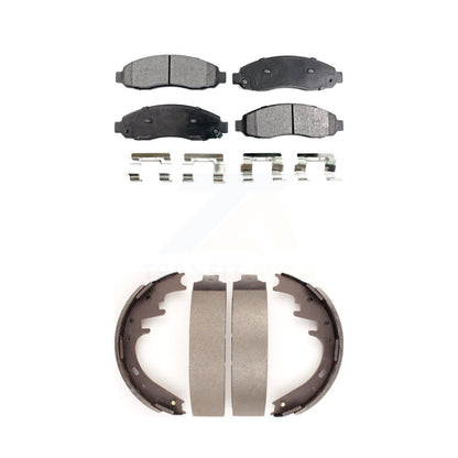 Kit de plaquettes de frein et chaussures de tambour semi-métalliques avant et arrière, pour Dodge Dakota