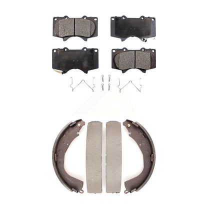 Kit de plaquettes de frein et chaussures de tambour semi-métalliques avant et arrière, pour Toyota Tundra