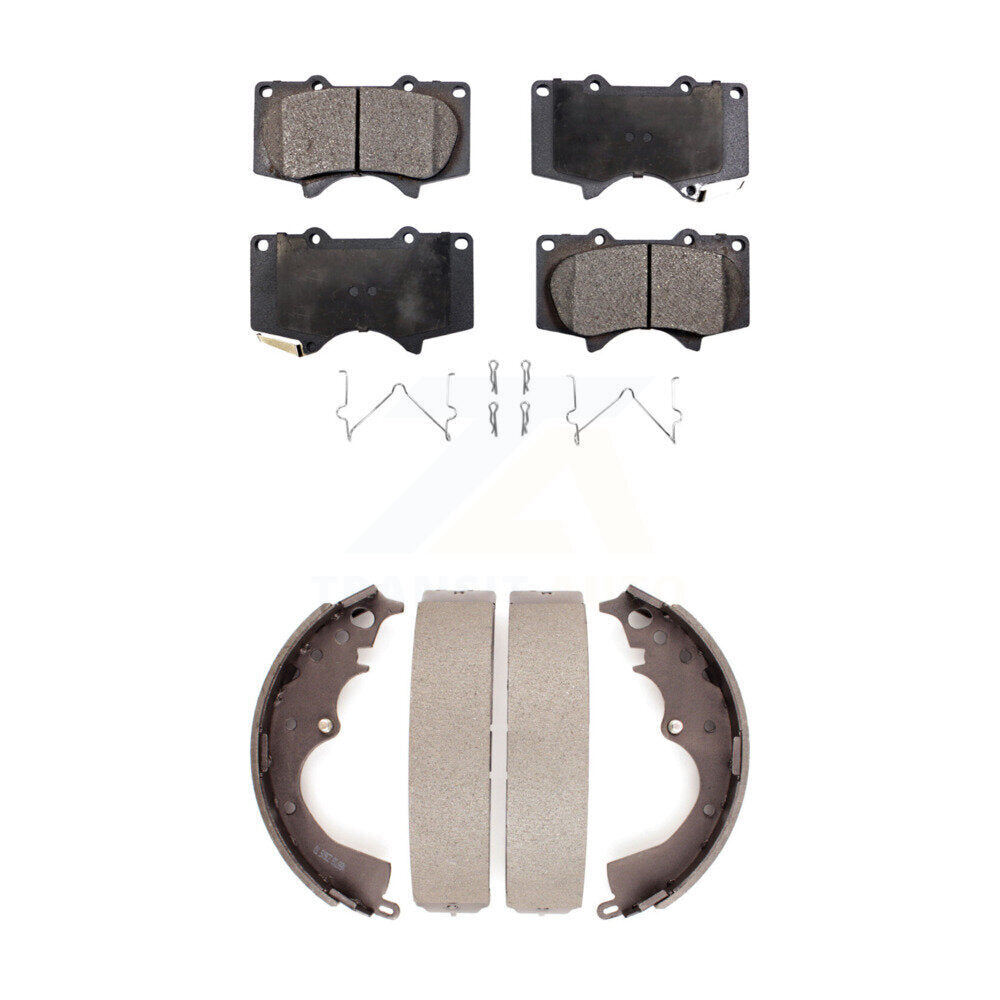 Kit de plaquettes de frein et chaussures de tambour semi-métalliques avant et arrière, pour Toyota Tacoma