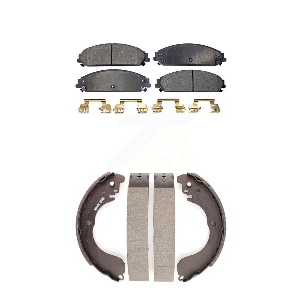 Kit de plaquettes de frein semi-métalliques avant et arrière, pour Dodge Caliber SRT-08-09
