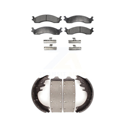 Kit de plaquettes de frein et chaussures de tambour semi-métalliques avant et arrière, pour Dodge Ram 3500 Van