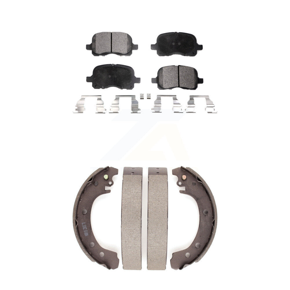 Kit de plaquettes de frein semi-métalliques avant et arrière, pour Toyota Corolla à partir de 04 0