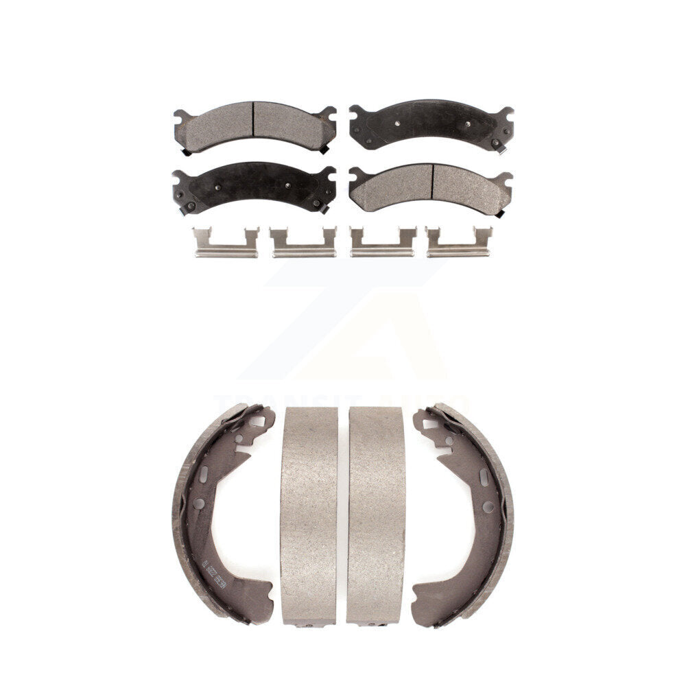 Kit de plaquettes de frein et chaussures de tambour semi-métalliques avant et arrière, pour Cadillac DeVille