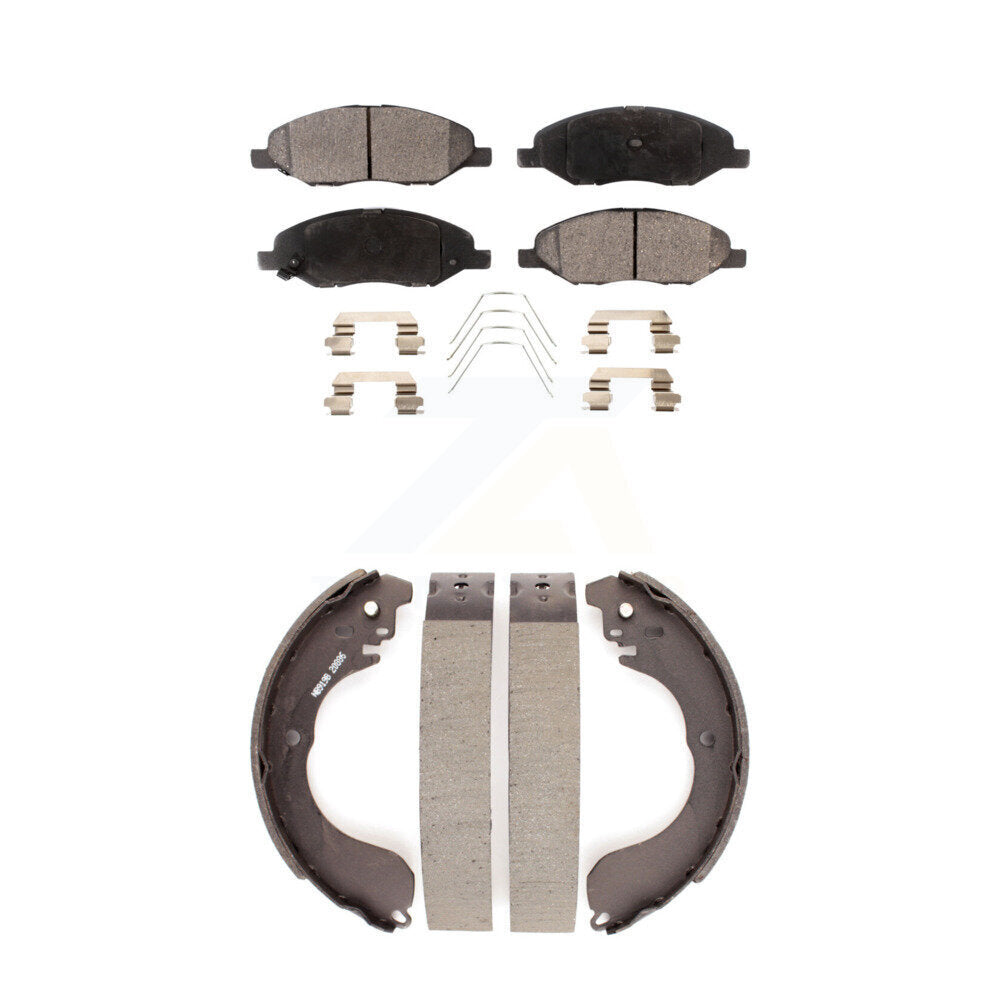 Kit de plaquettes de frein et de sabots de tambour semi-métalliques avant et arrière, pour Nissan Versa 4 roues AB