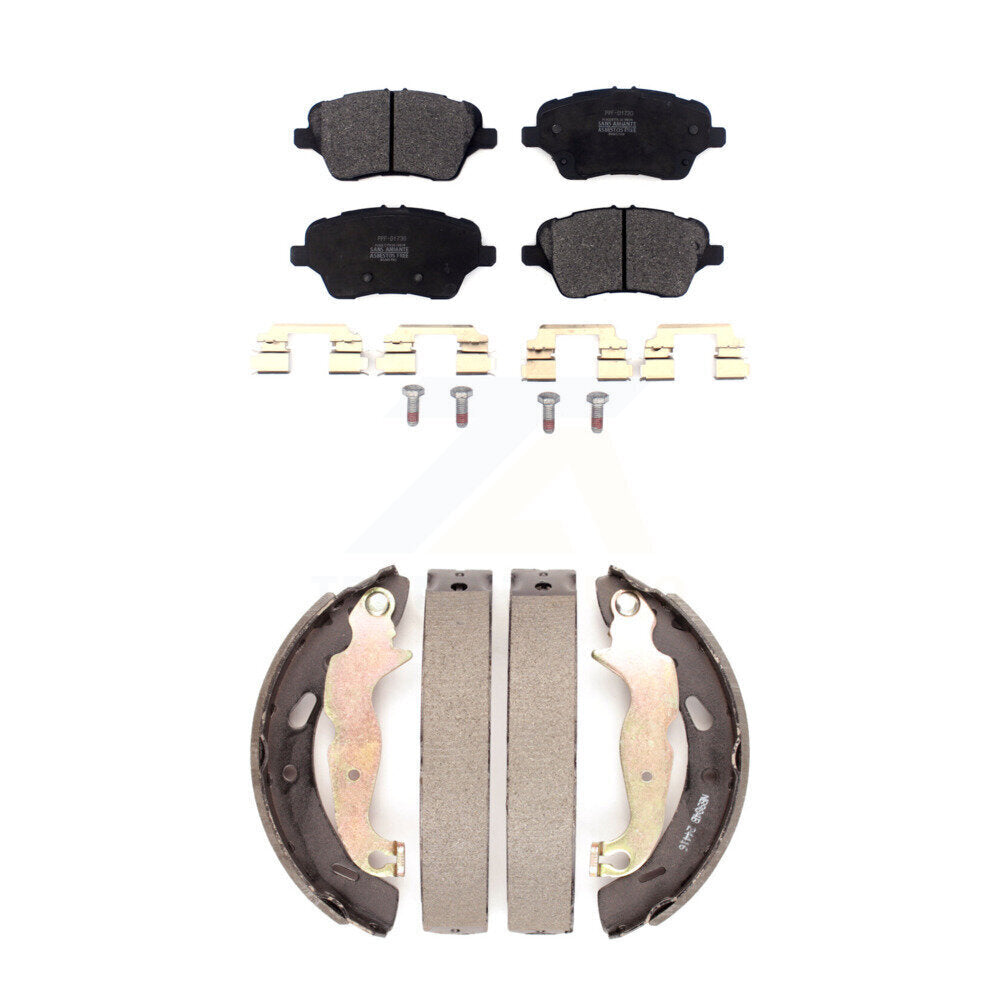 Kit de plaquettes de frein et de sabots de tambour semi-métalliques avant et arrière, pour Ford Fiesta S 2014 – 2019