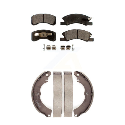 Kit de plaquettes de frein et chaussures de tambour semi-métalliques avant et arrière, pour Mitsubishi Mirage G4