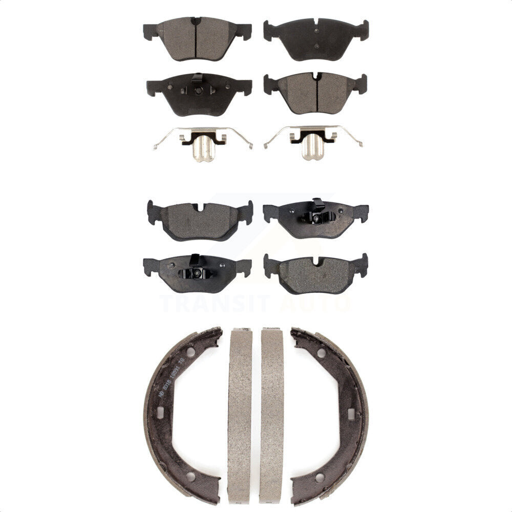 Kit de plaquettes de frein et chaussures de stationnement semi-métalliques avant et arrière, pour BMW 328xi 328i 325x
