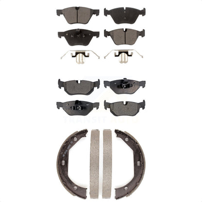 Kit de plaquettes de frein et chaussures de stationnement semi-métalliques avant et arrière, pour BMW 328xi 328i 325x