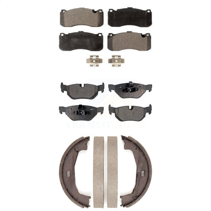 Kit de plaquettes de frein et chaussures de stationnement semi-métalliques avant et arrière, pour BMW 328i