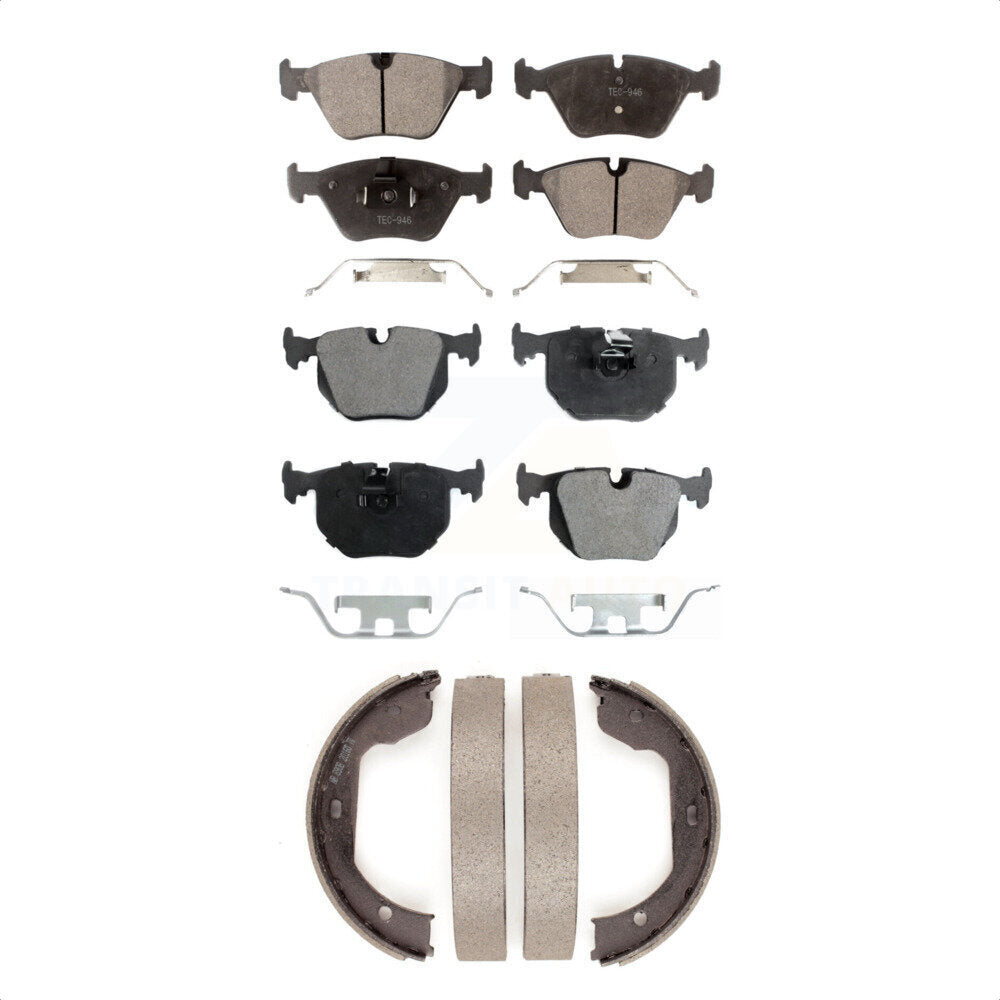 Kit de plaquettes de frein et chaussures de stationnement semi-métalliques avant et arrière, pour BMW X3 Z4 M3