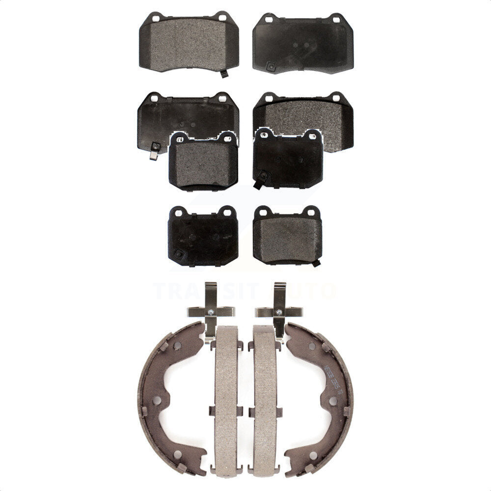 Kit de plaquettes de frein et chaussures de stationnement semi-métalliques avant et arrière, pour Nissan 350Z INFINIT