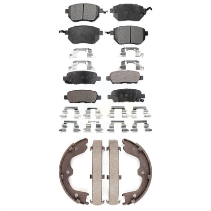 Kit de plaquettes de frein et chaussures de stationnement semi-métalliques avant et arrière, pour Nissan Altima Maxim