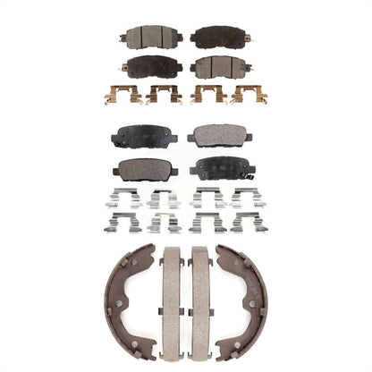 Kit de plaquettes de frein et chaussures de stationnement semi-métalliques avant et arrière, pour Nissan Altima