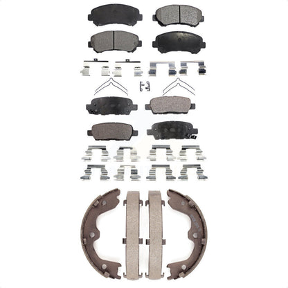 Kit de plaquettes de frein et chaussures de stationnement semi-métalliques avant et arrière, pour Nissan Maxima