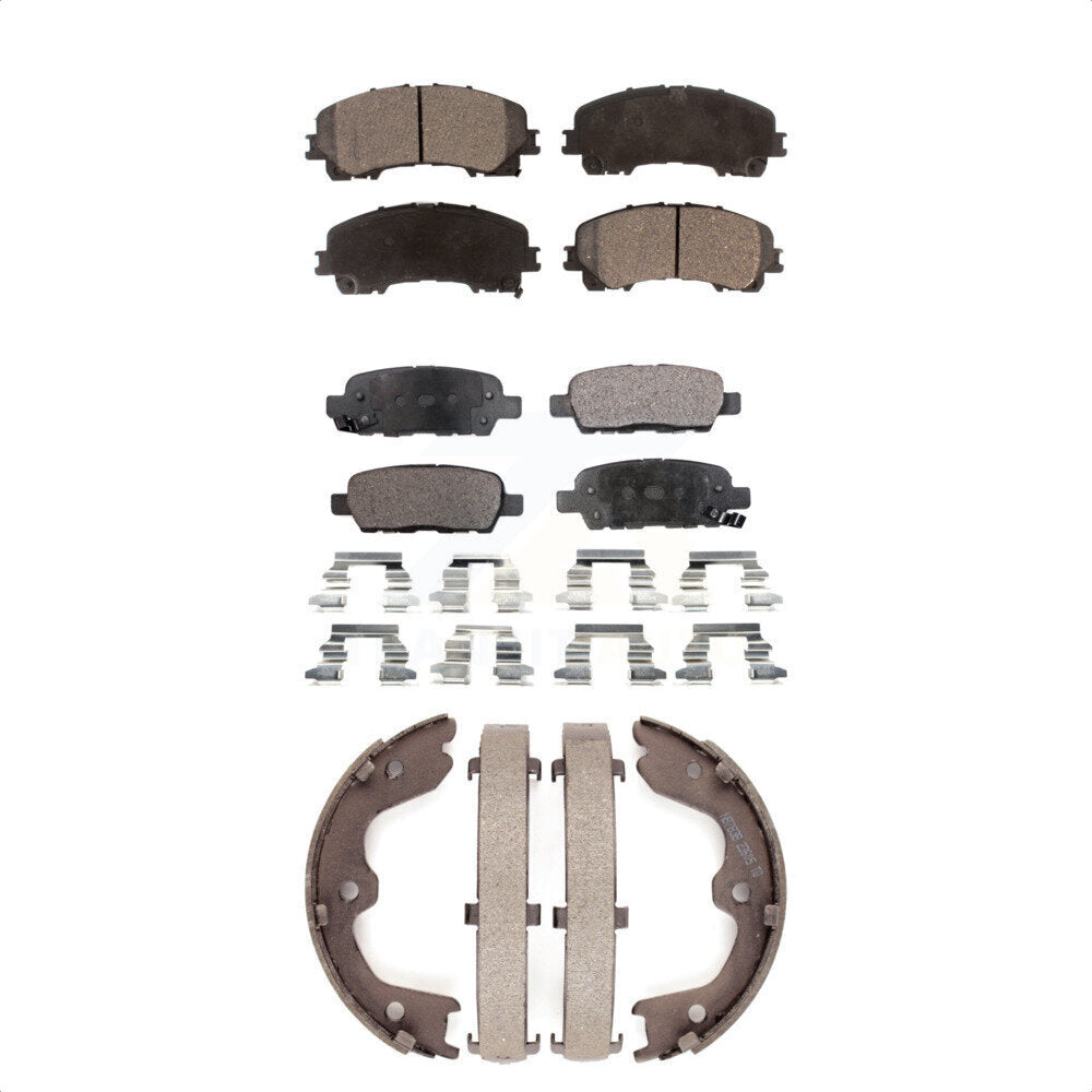 Kit de plaquettes de frein semi-métalliques avant et arrière, pour INFINITI QX5 2016 – 2017