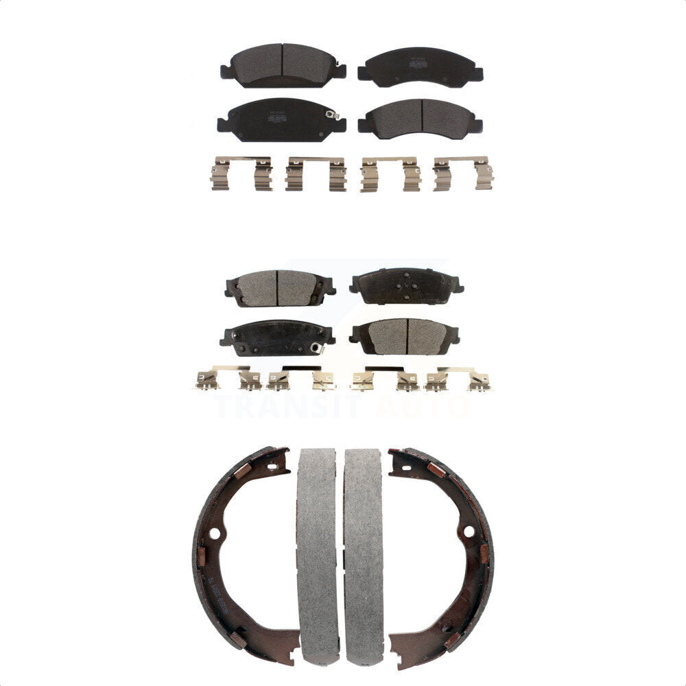 Kit de plaquettes de frein semi-métalliques avant et arrière, pour GMC Chevrolet Sierra L
