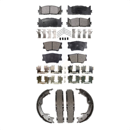 Kit de plaquettes de frein et chaussures de stationnement semi-métalliques avant et arrière, pour Toyota Camry Lexu