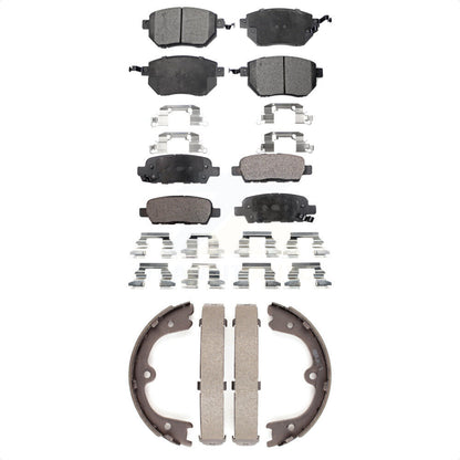 Kit de plaquettes de frein et chaussures de stationnement semi-métalliques avant et arrière, pour Nissan Murano