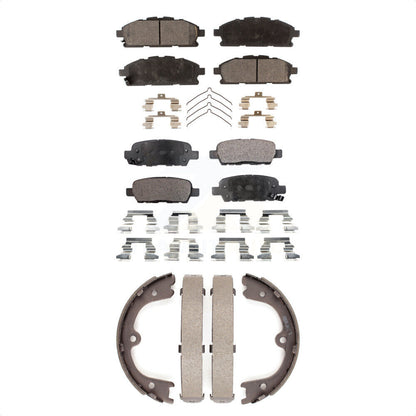 Kit de plaquettes de frein et chaussures de stationnement semi-métalliques avant et arrière, pour Nissan Quest