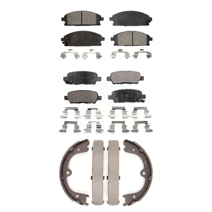 Kit de plaquettes de frein semi-métalliques avant et arrière, chaussures de stationnement pour Nissan Ques 2006 – 2009