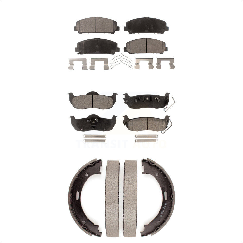 Kit de plaquettes de frein semi-métalliques avant et arrière, pour Nissan TITAN Armad