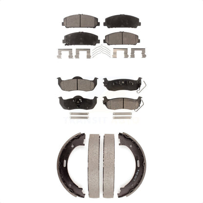 Kit de plaquettes de frein semi-métalliques avant et arrière, pour Nissan TITAN Armad
