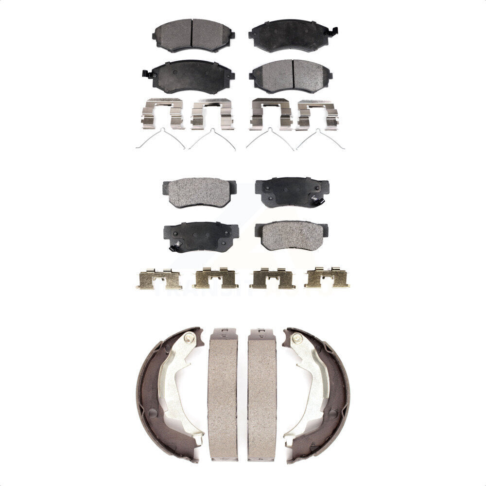 Kit de plaquettes de frein et chaussures de stationnement semi-métalliques avant et arrière, pour Hyundai Sonata Ki