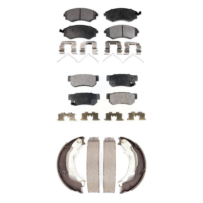 Kit de plaquettes de frein et chaussures de stationnement semi-métalliques avant et arrière, pour Hyundai Sonata Ki