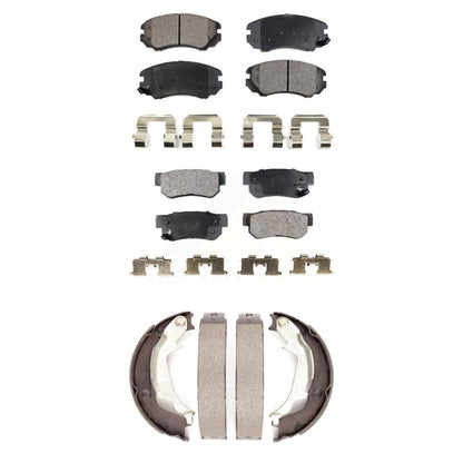 Kit de plaquettes de frein et chaussures de stationnement semi-métalliques avant et arrière, pour Hyundai Sonata Ki