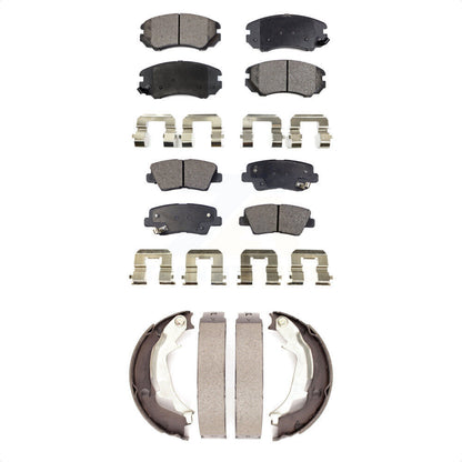 Kit de plaquettes de frein et chaussures de stationnement semi-métalliques avant et arrière, pour Kia Sou 2010 – 2013