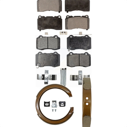 Kit de plaquettes de frein et chaussures de stationnement semi-métalliques avant et arrière, pour Cadillac CTS STS