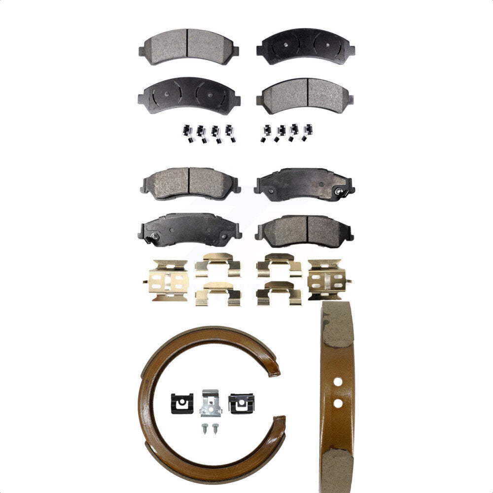 Kit de plaquettes de frein et chaussures de stationnement semi-métalliques avant et arrière, pour Chevrolet GMC Blaze