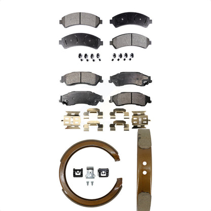 Kit de plaquettes de frein et chaussures de stationnement semi-métalliques avant et arrière, pour Chevrolet GMC Blaze