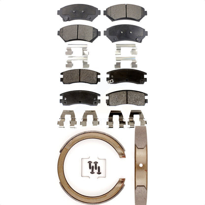 Kit de plaquettes de frein semi-métalliques avant et arrière, chaussures de stationnement pour Chevrolet Impala Buic