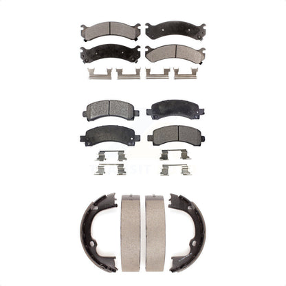 Kit de plaquettes de frein et chaussures de stationnement semi-métalliques avant et arrière, pour Chevrolet GMC Savan