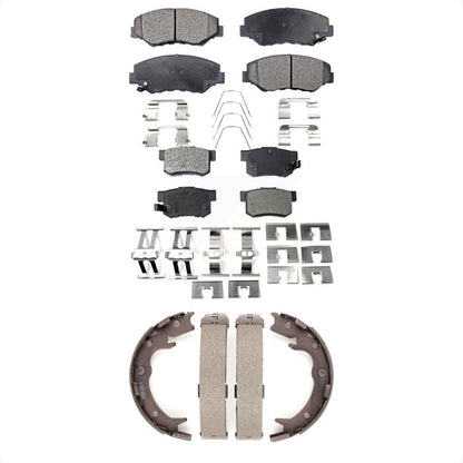 Kit de plaquettes de frein et chaussures de stationnement semi-métalliques avant et arrière, pour Honda CR-V Elemen