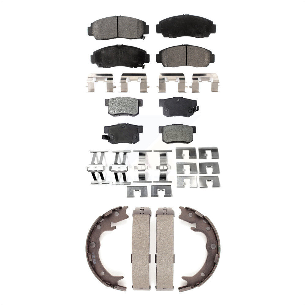 Kit de plaquettes de frein et chaussures de stationnement semi-métalliques avant et arrière, pour Acura TL CL RL