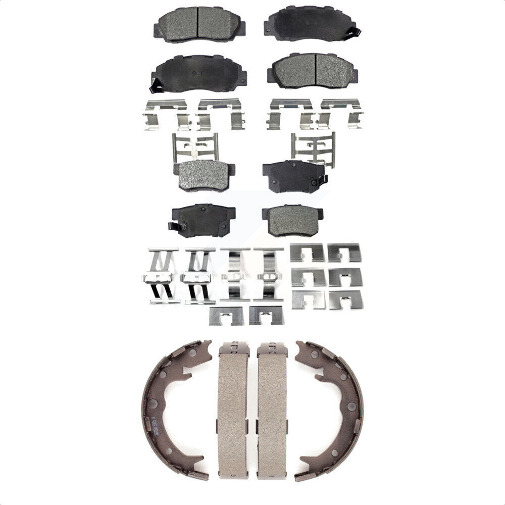 Kit de plaquettes de frein semi-métalliques avant et arrière, chaussures de stationnement pour Honda Odyssey Acura R