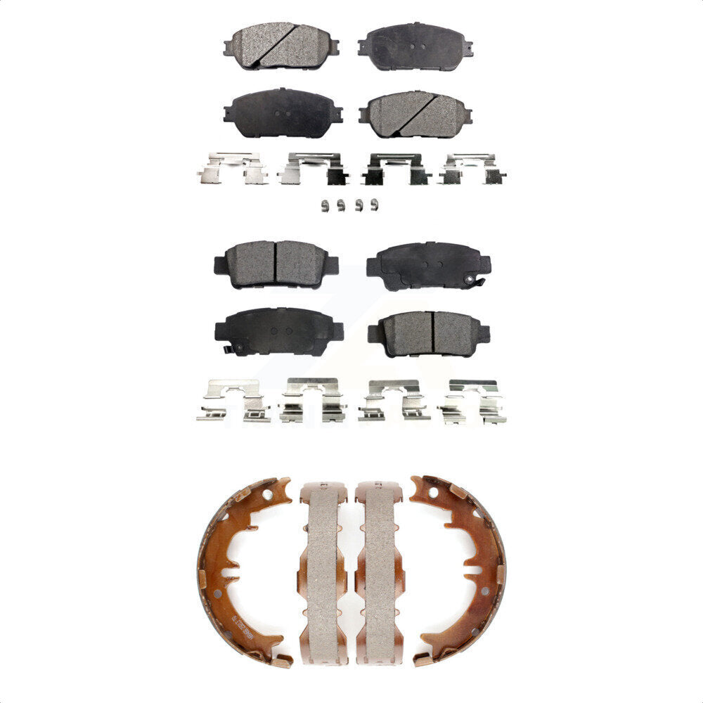 Kit de plaquettes de frein semi-métalliques avant et arrière, pour Toyota Sienn 2004 – 2010