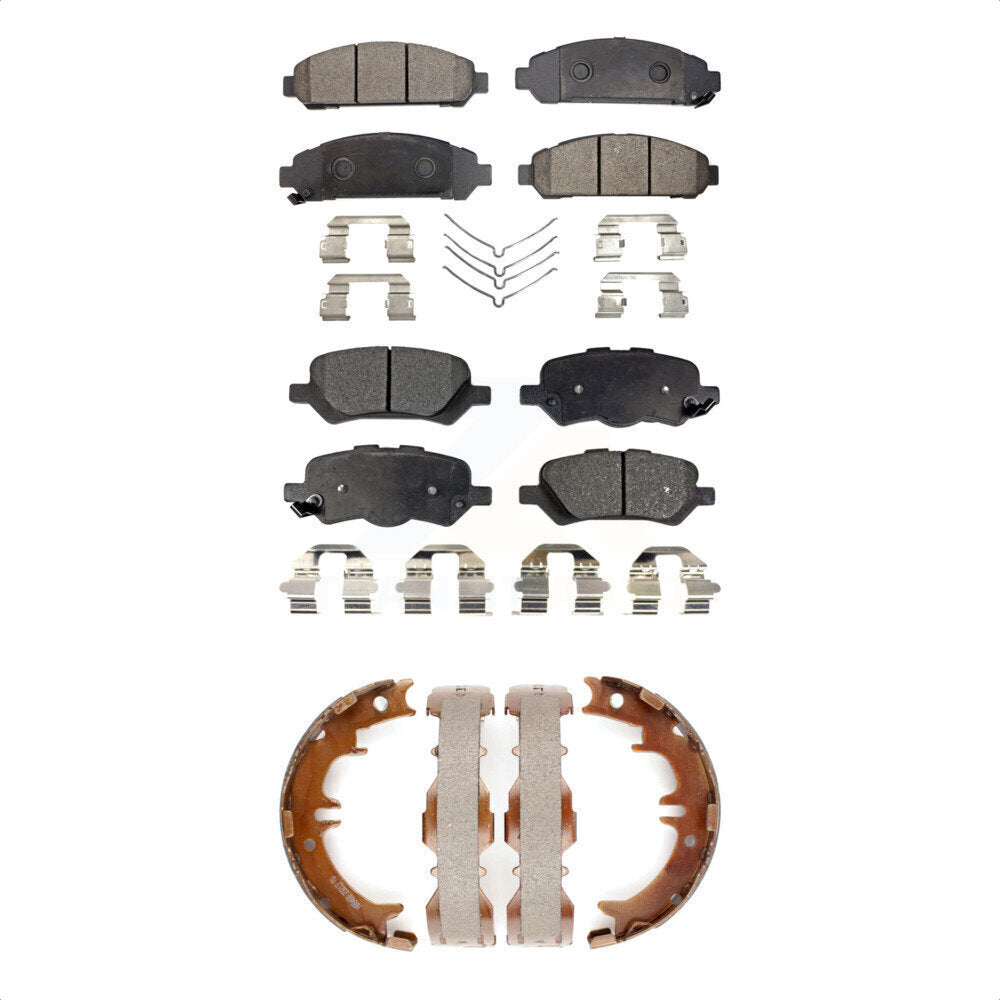 Kit de plaquettes de frein semi-métalliques avant et arrière, chaussures de stationnement pour Toyota Venz 2009 – 2016