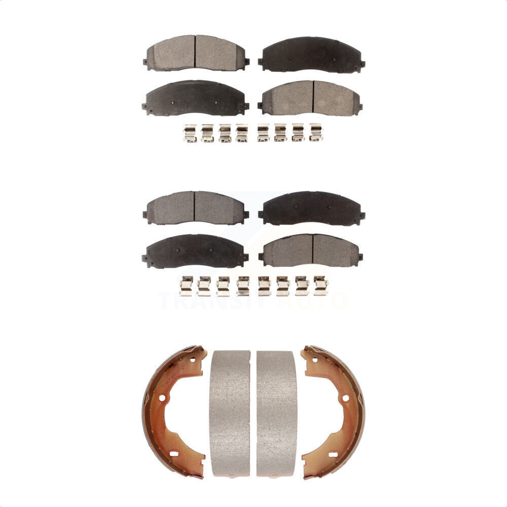 Kit de plaquettes de frein semi-métalliques avant et arrière, pour Ford F-450 Super Dut
