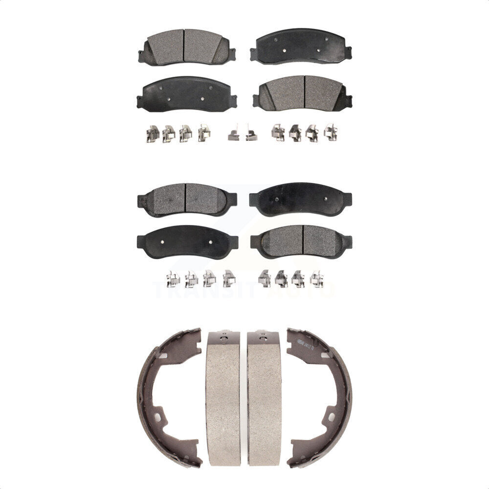 Kit de plaquettes de frein semi-métalliques avant et arrière, pour Ford F-350 Super Dut