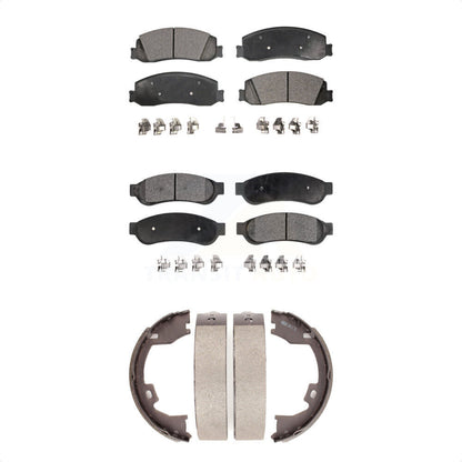 Kit de plaquettes de frein semi-métalliques avant et arrière, pour Ford F-350 Super Dut